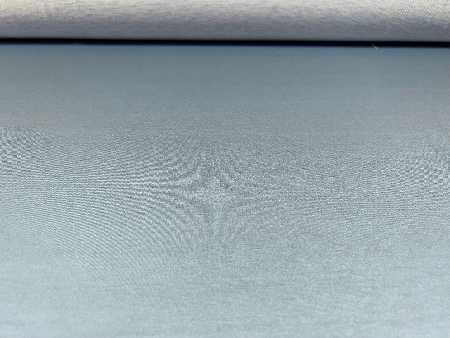 Soft handle stretch single jersey fabric, per metre - plain print - sky blue