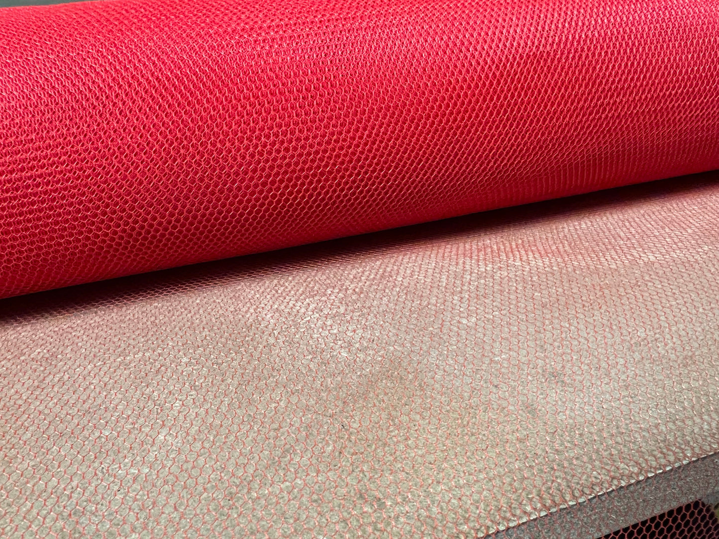 Tulle tutu mesh net fabric, per metre - plain - red