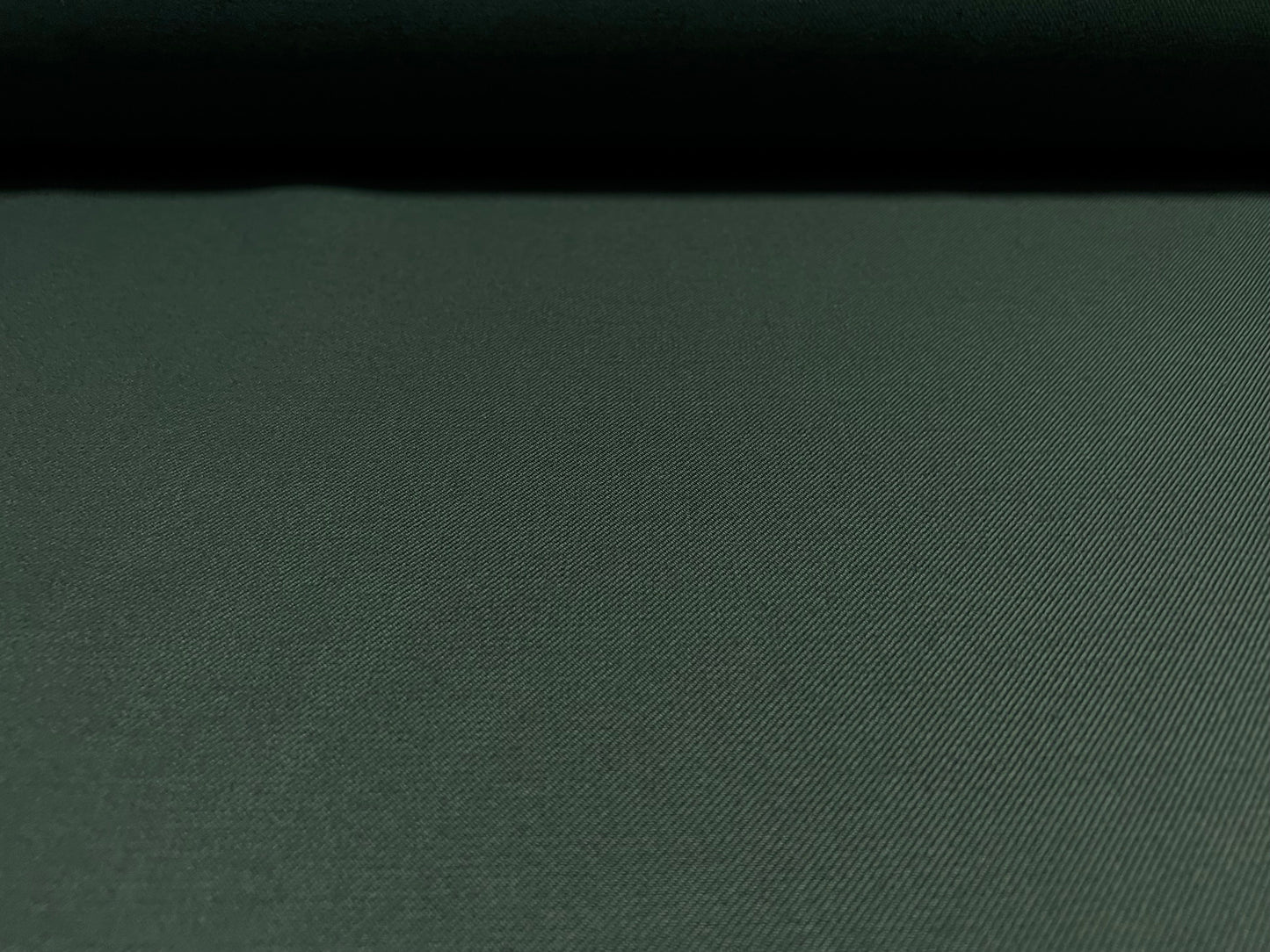 Plain weave gabardine suiting fabric, per metre - plain - bottle green