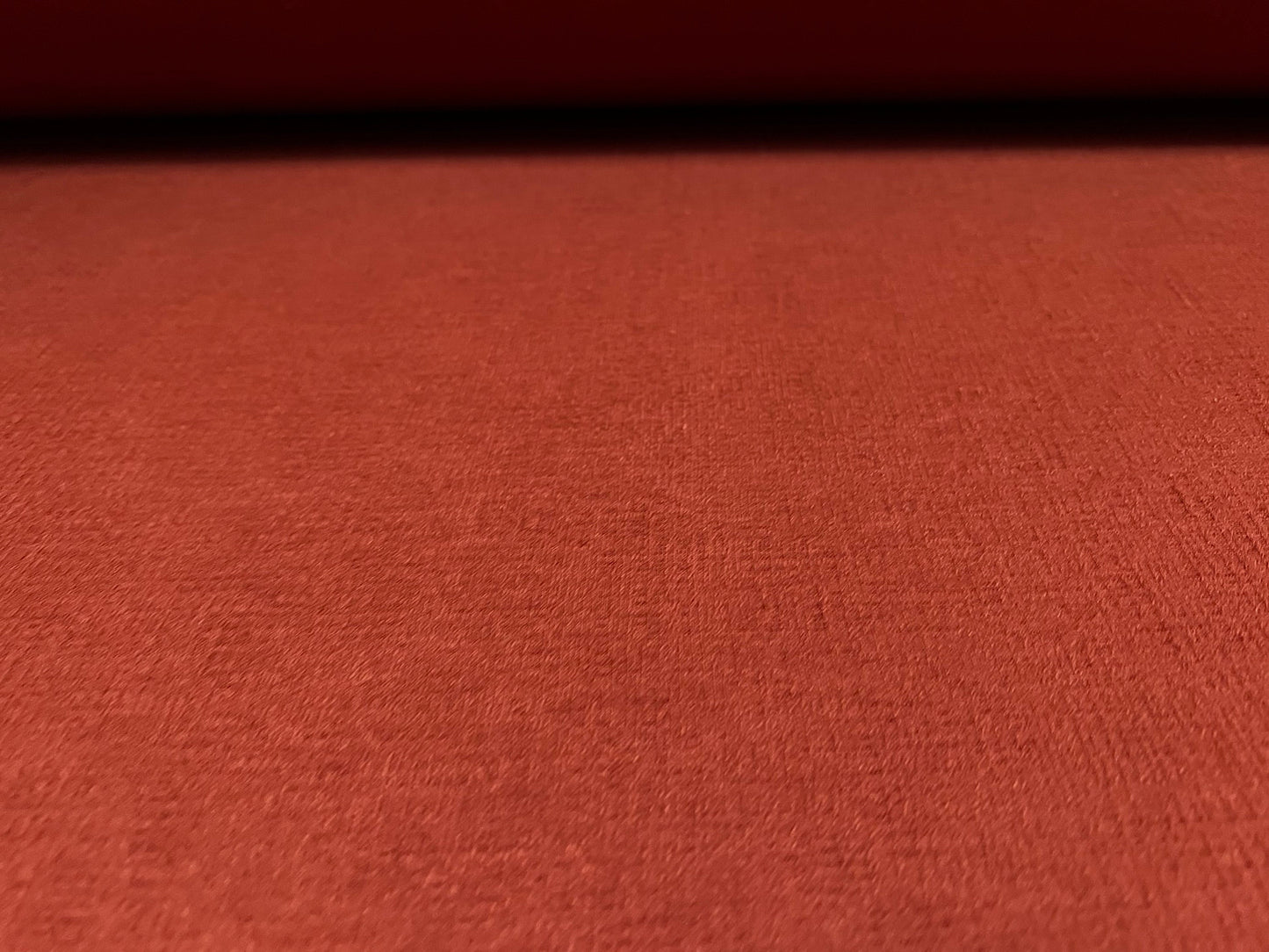 Chenille stretch spandex double jersey dress fabric, per metre - plain - rust