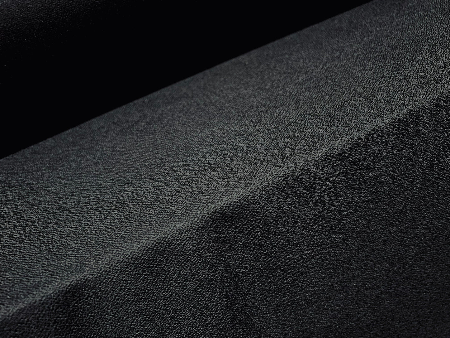 Textured spandex crepe jersey stretch fabric, per metre - black