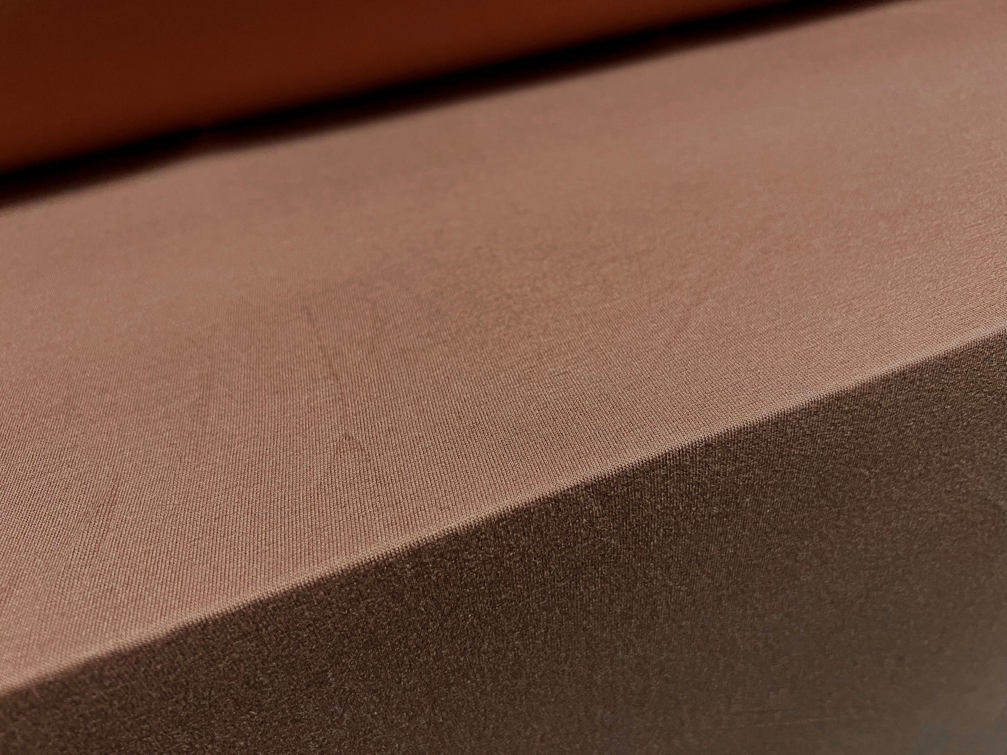 Viscose spandex stretch single jersey fabric, per metre - plain - terracotta clay