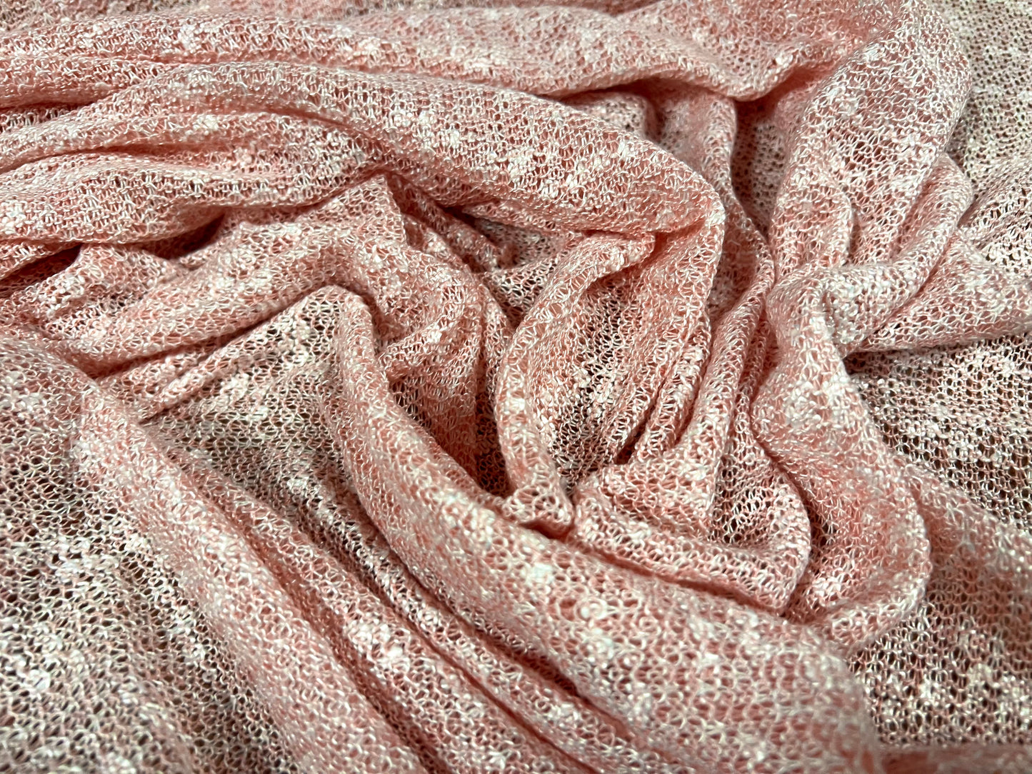 Snowball crepe knitwear jersey fabric, per metre - pink