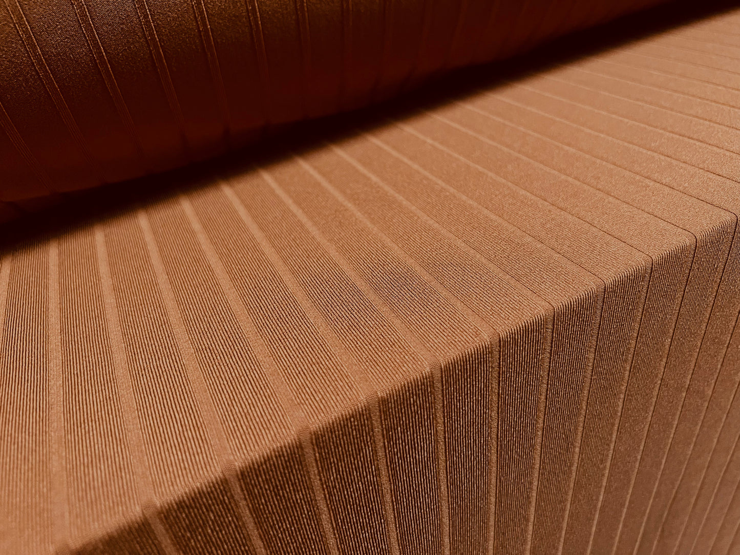 Soft Spandex stretch rib jersey fabric, per metre - plain - cinnamon brown