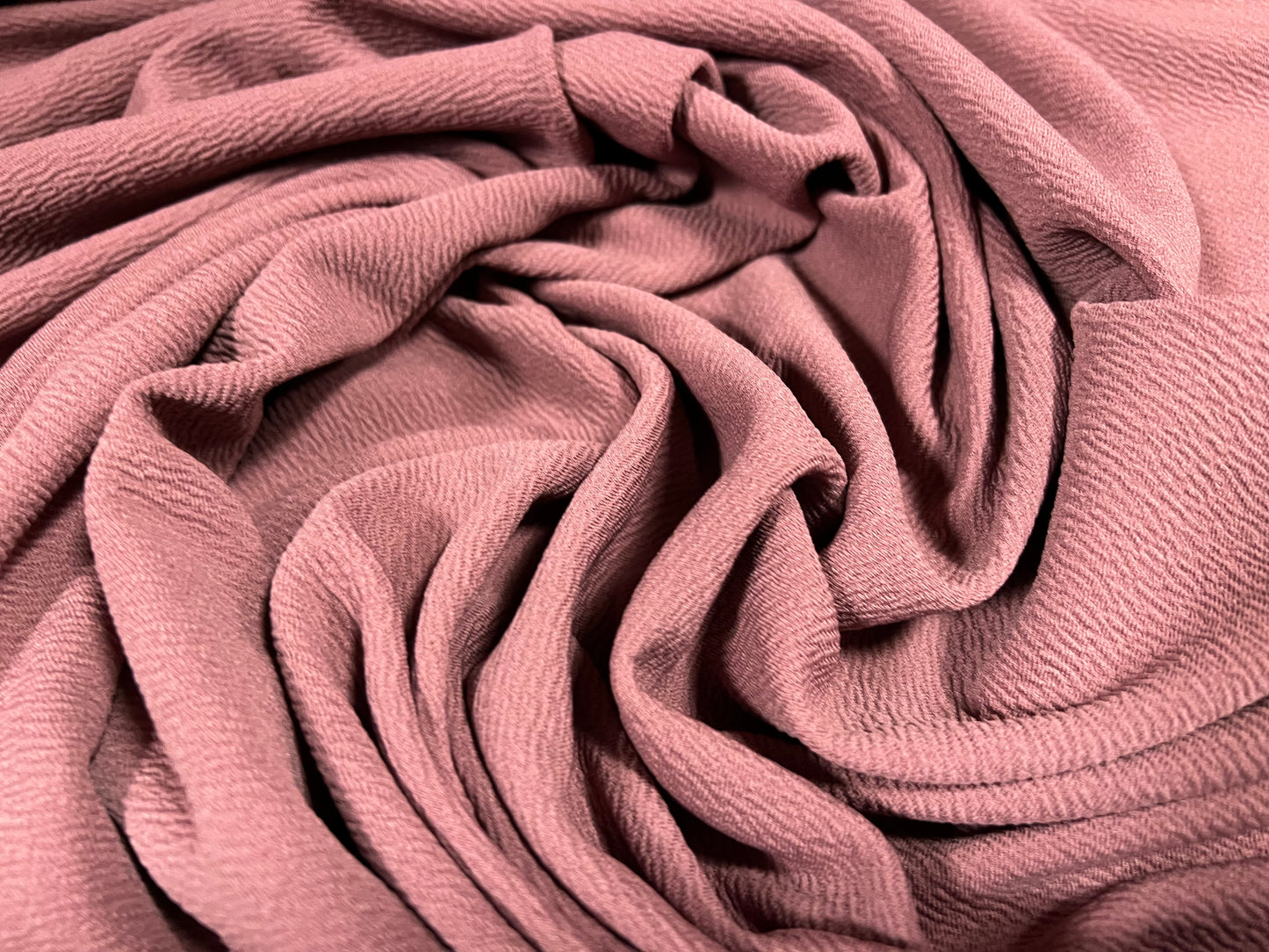 Liverpool textured scuba stretch spandex jersey fabric, per metre - plain - mauve