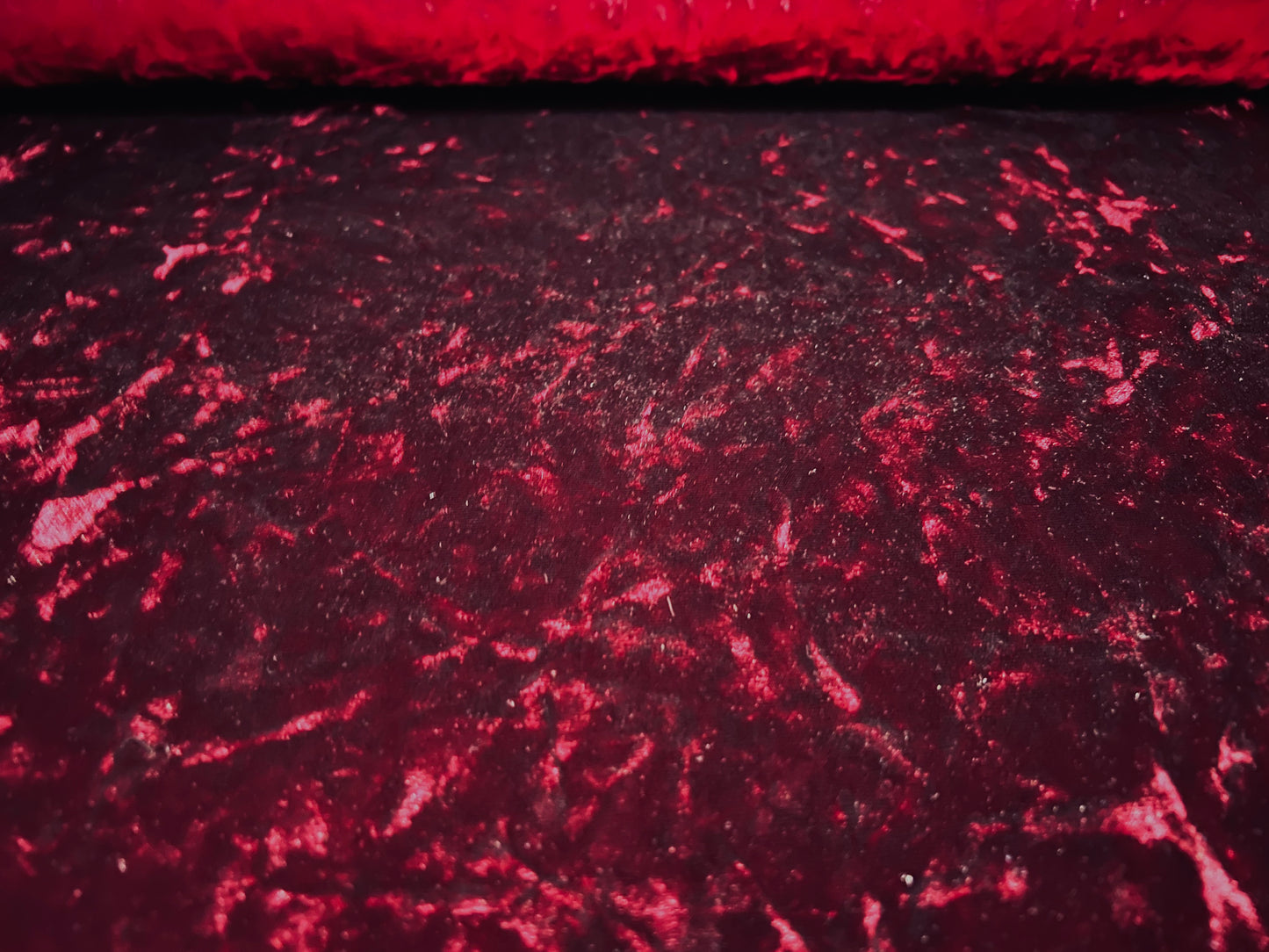 Spandex velvet stretch dress fabric, per metre - marbled - burgundy