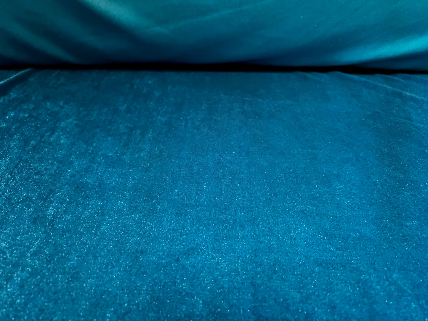 Spandex velvet stretch dress fabric, per metre - plain - kingfisher blue