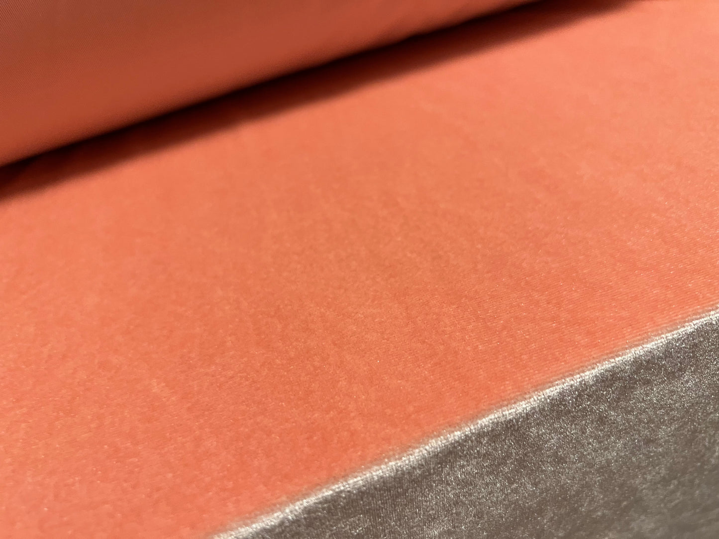 Spandex velvet stretch dress fabric, per metre - plain - peach pink