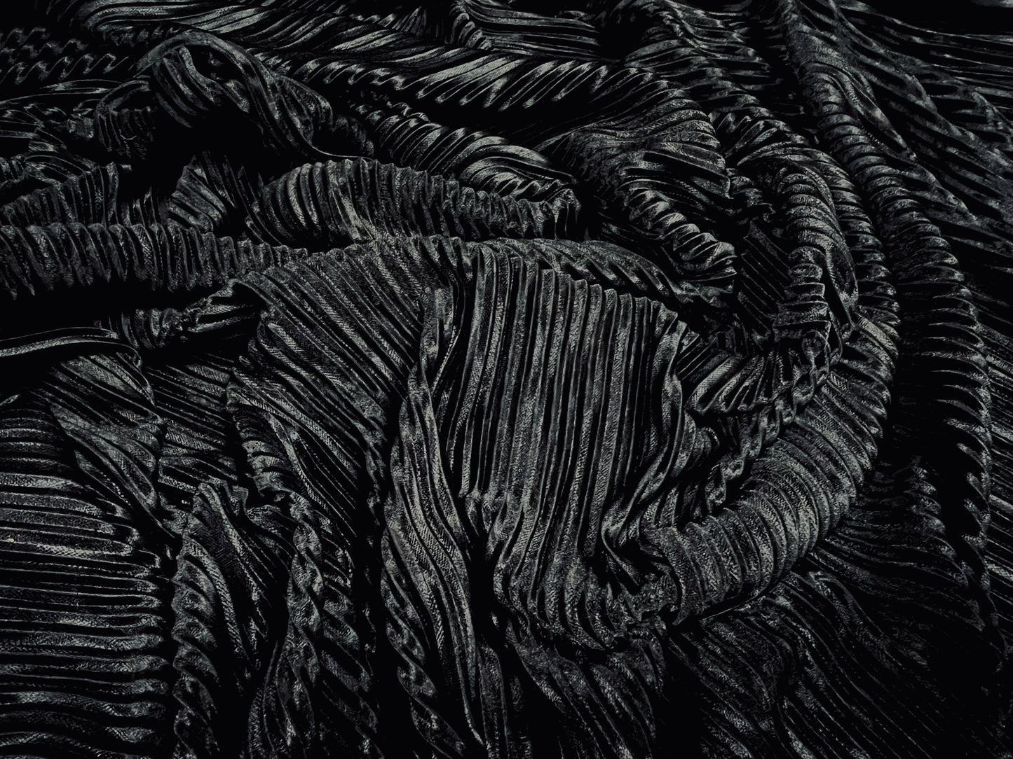 Crochet lace stretch spandex dress fabric, per metre - paisley design - black