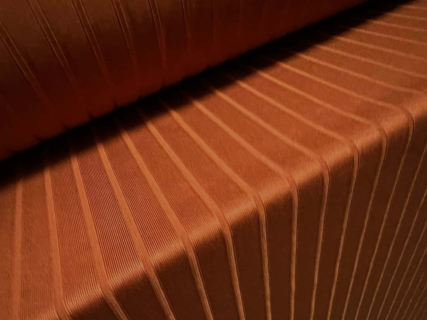 Soft Spandex stretch rib jersey fabric, per metre - plain - terracotta