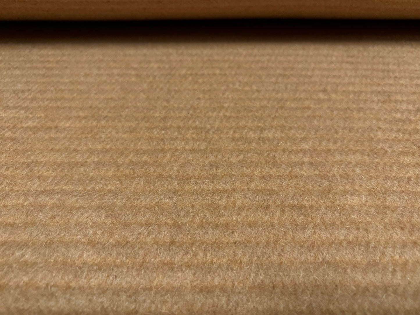 Heavyweight wool jumbo cord mouflon fabric, per metre - plain - camel