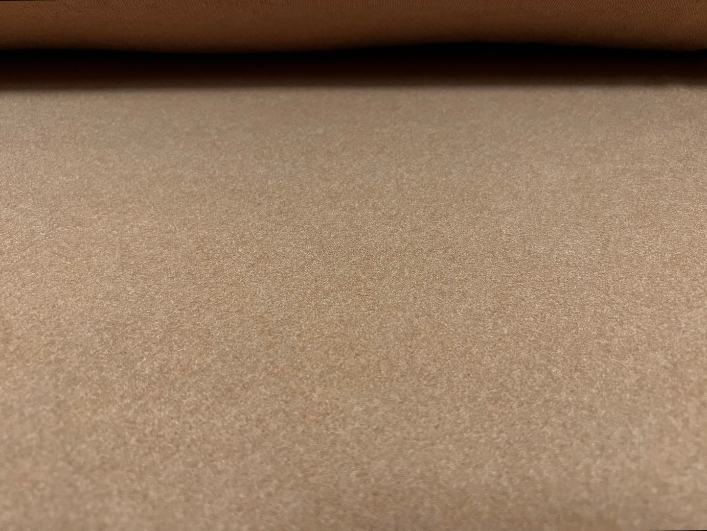 Vegan wool heavyweight flannel fabric, per metre - plain - sand