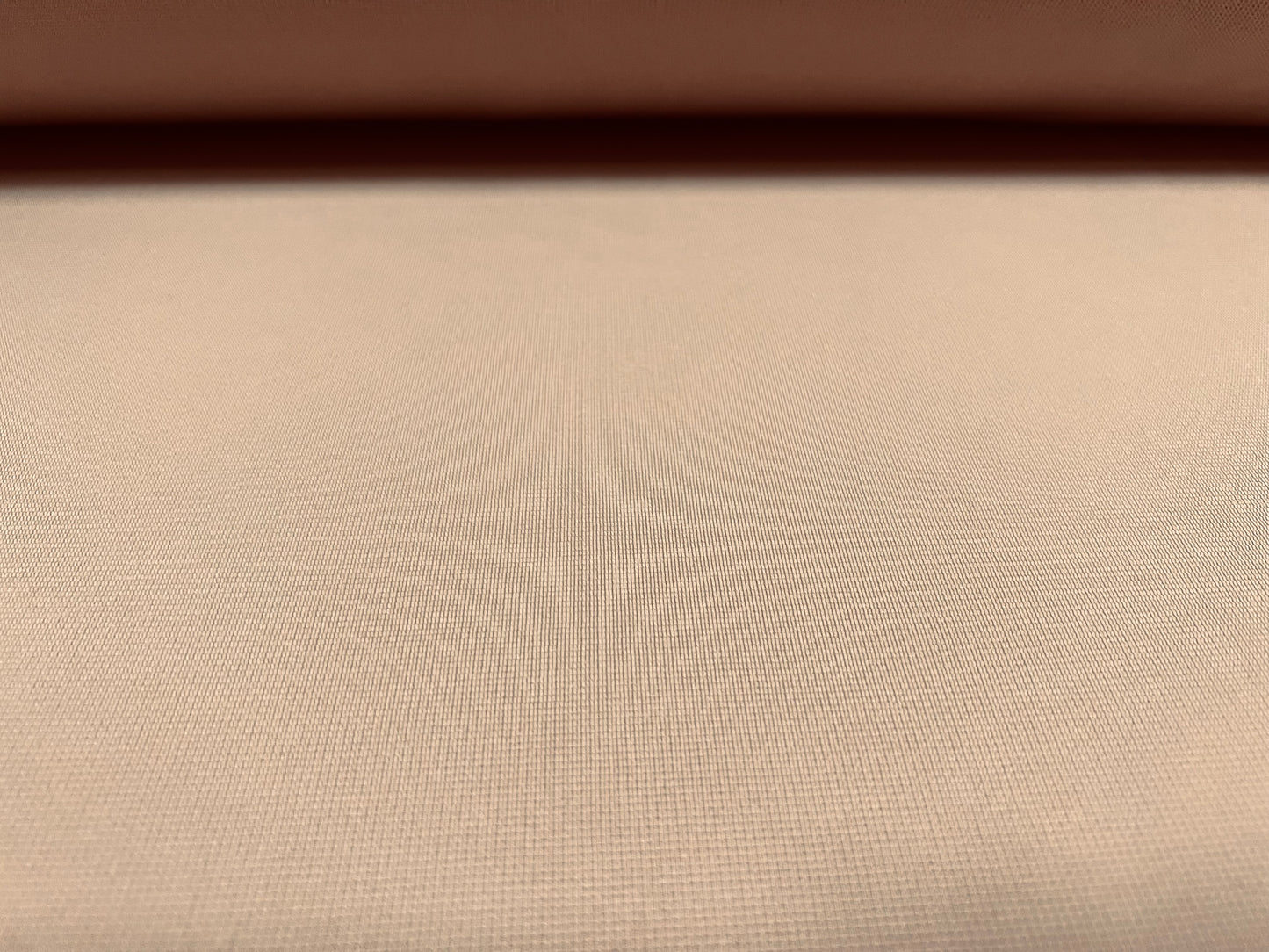 Ottoman fine rib stretch spandex jersey fabric, per metre - plain - nude