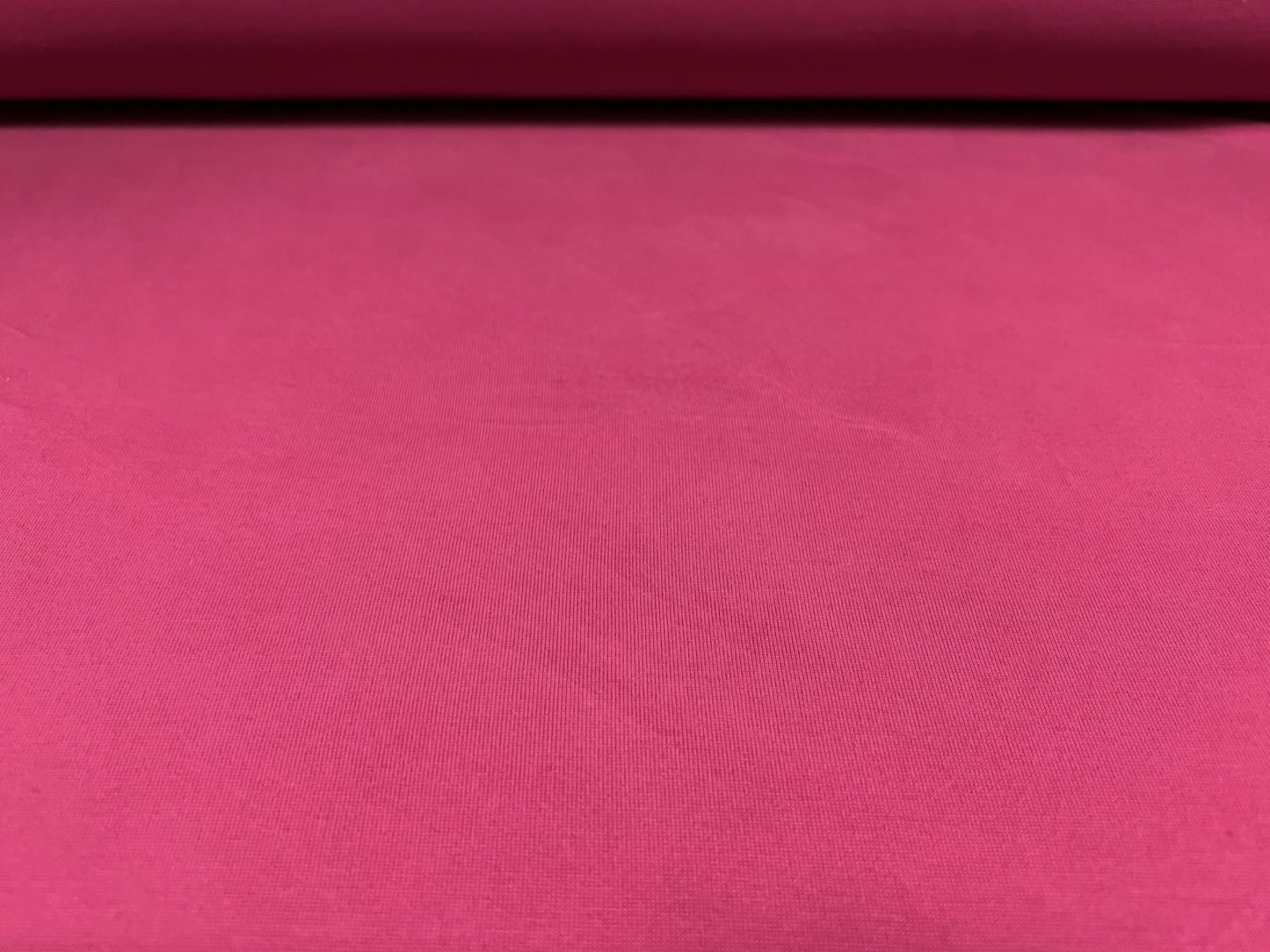 Powder touch single jersey dress fabric with comfort stretch, per metre - plain - dark rose pink