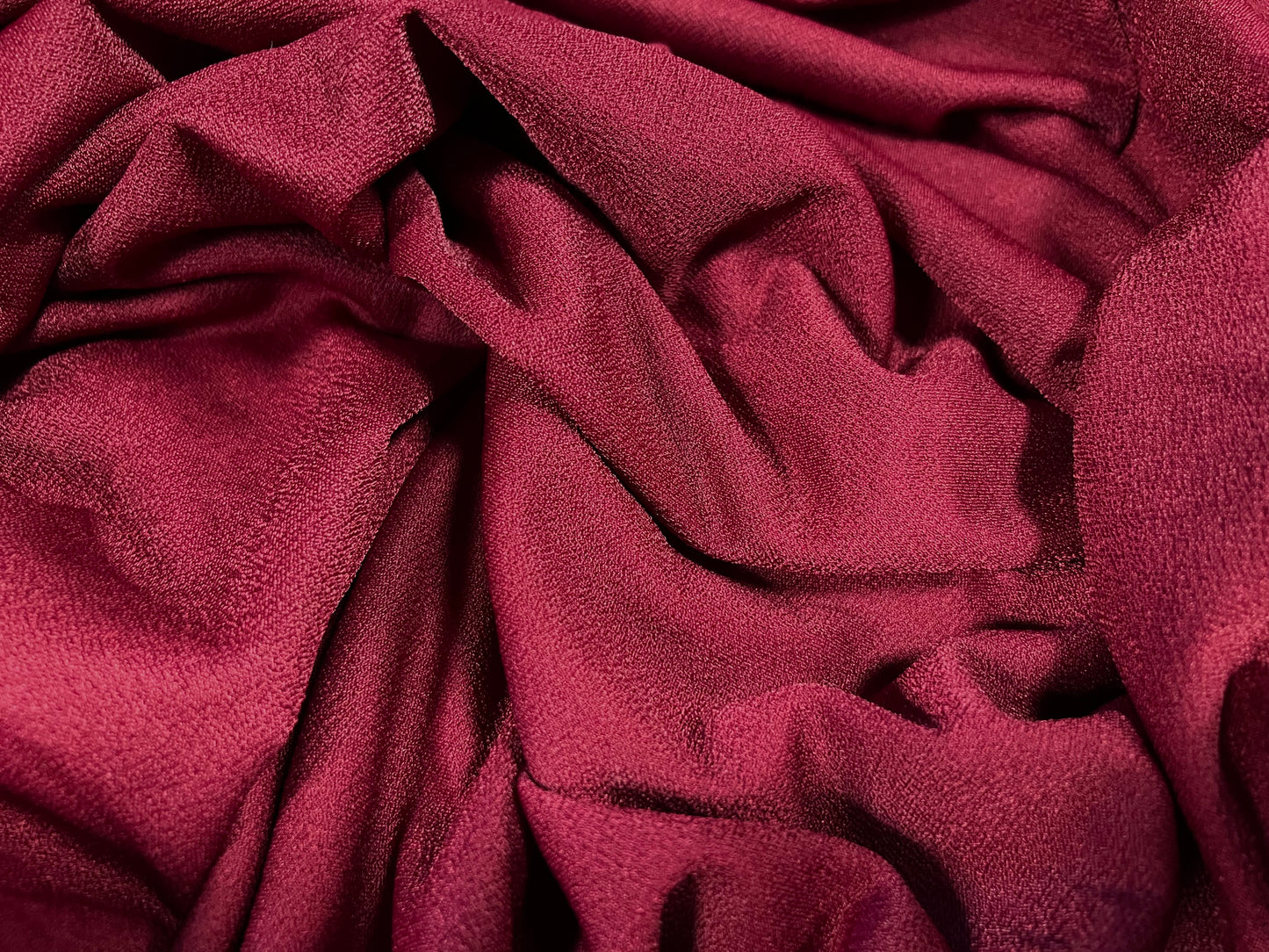 Valentino crepe stretch spandex jersey fabric - similar to scuba - per metre - plain - berry