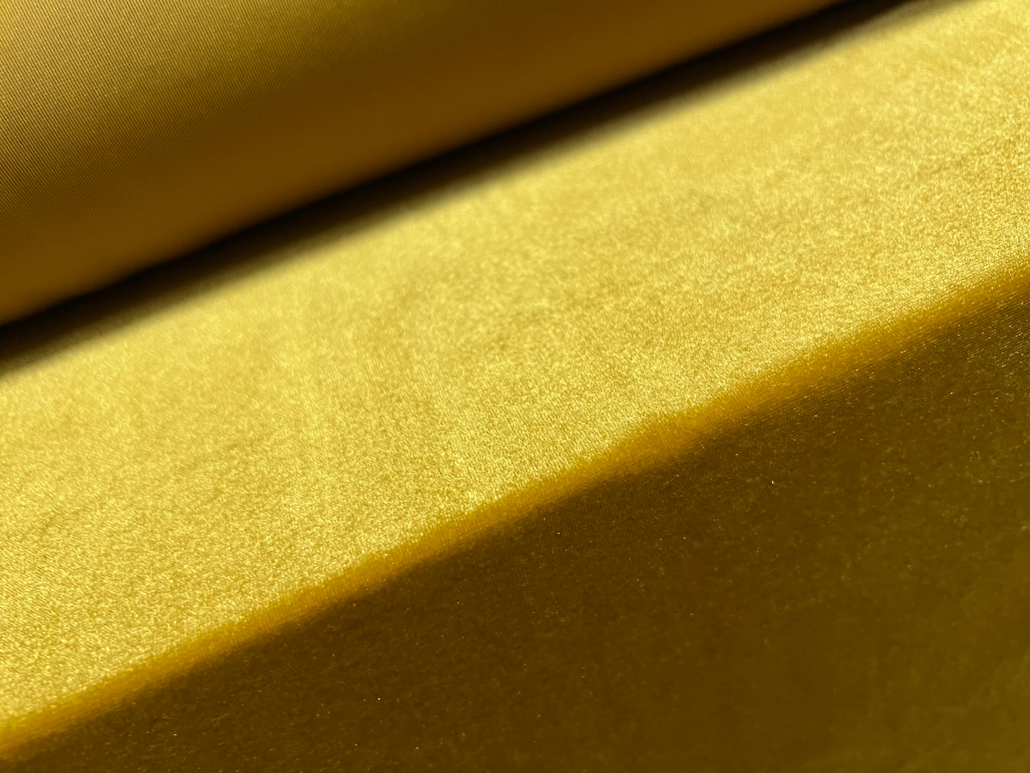 Spandex velvet stretch dress fabric, per metre - plain - mustard