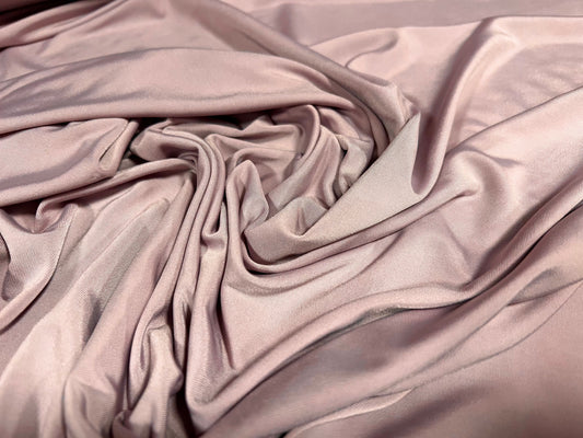 Soft touch spandex stretch jersey dress fabric, per metre - plain - lilac