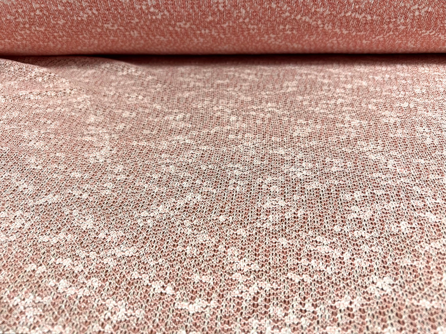 Snowball crepe knitwear jersey fabric, per metre - pink