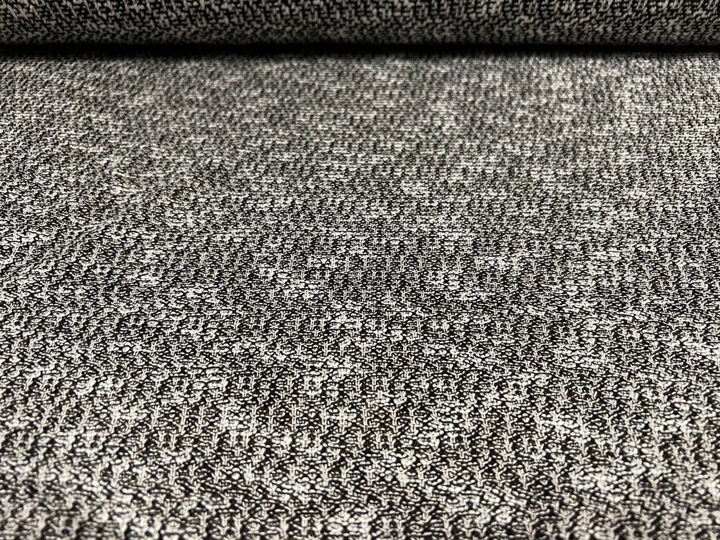 Snowball crepe knitwear jersey fabric, per metre - black & white