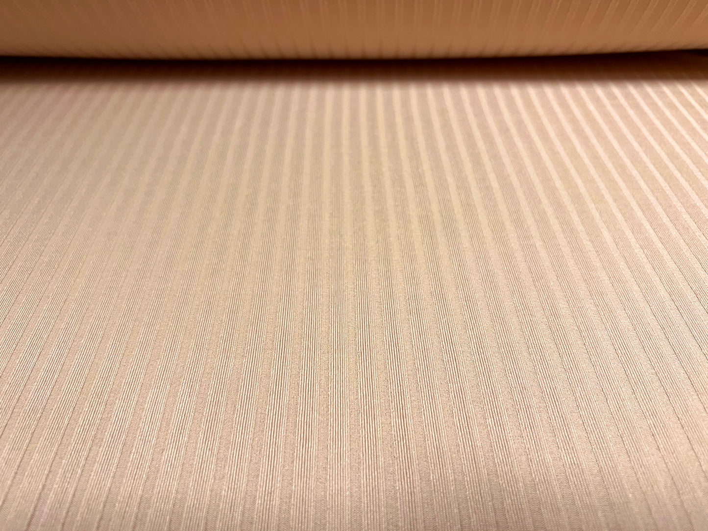 Stretch spandex rib jersey knit fabric, per metre - plain - nude