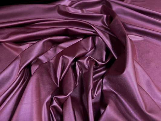 Stretch spandex jersey fabric with p.u. Coating, per metre - purple