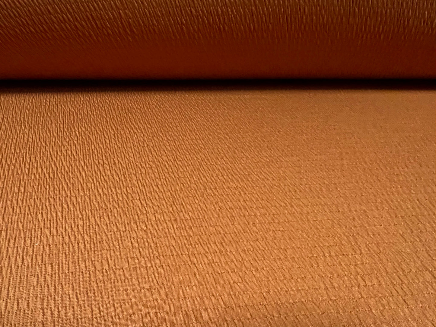 Sheared bodycon stretch spandex jersey fabric, per metre - plain - tobacco