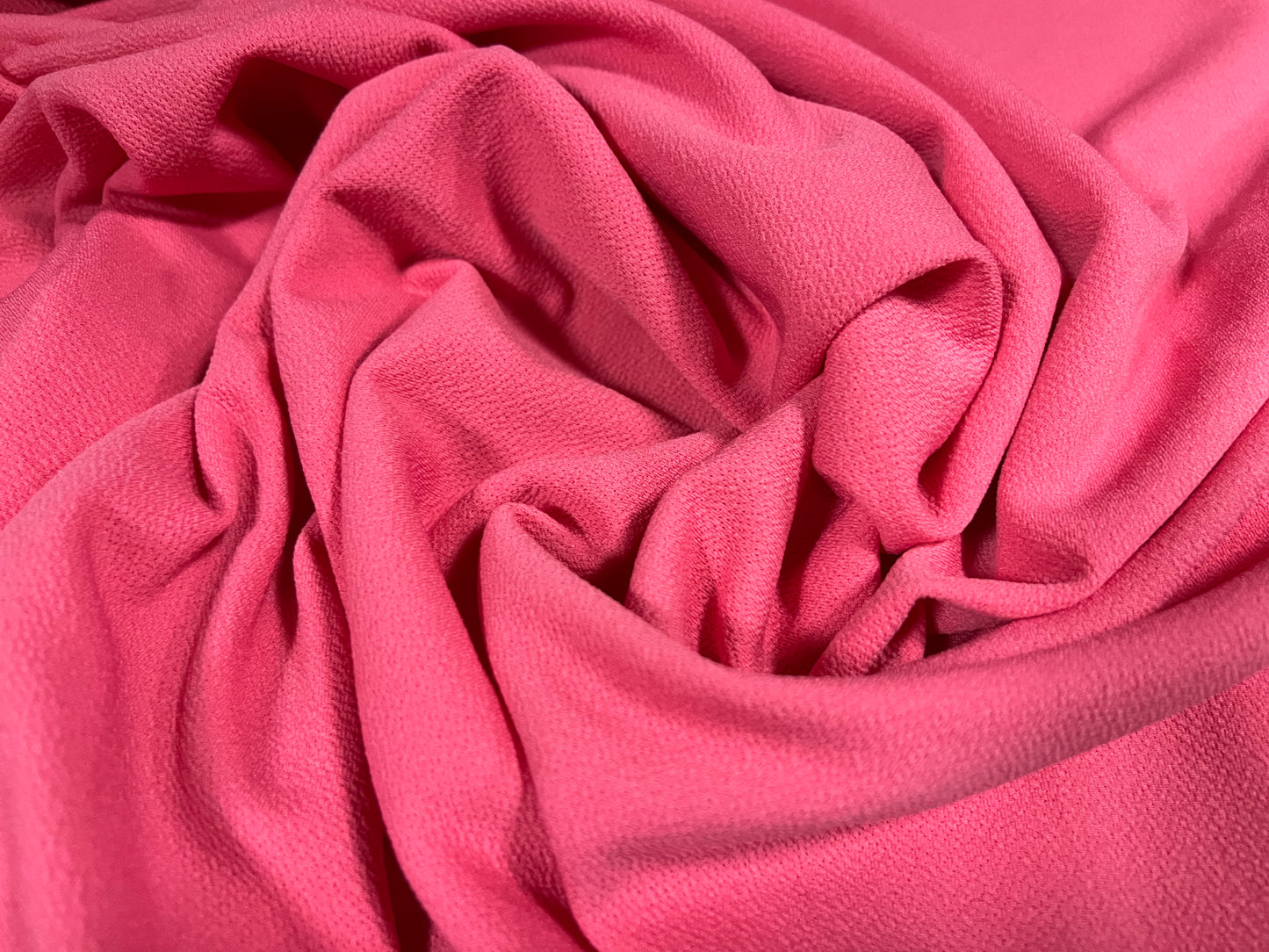 Liverpool textured scuba spandex jersey fabric, per metre - plain - french pink