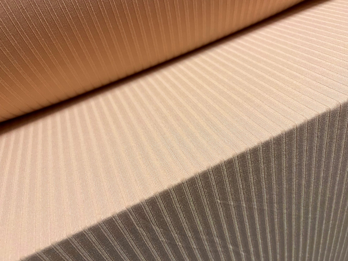 Stretch spandex rib jersey knit fabric, per metre - plain - nude