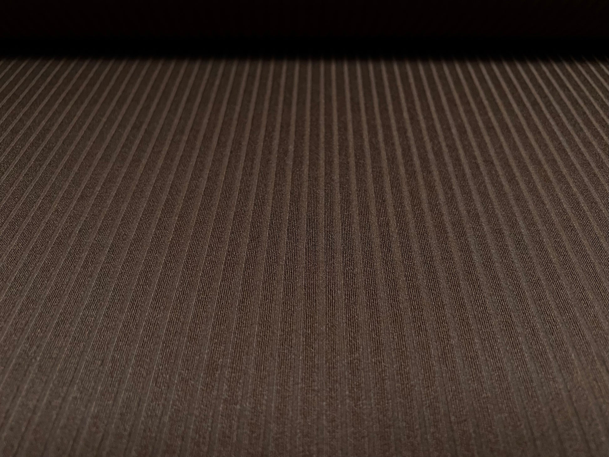 Brown Rib Textured Stretch spandex rib jersey knit fabric, per metre - plain - dark brown ...