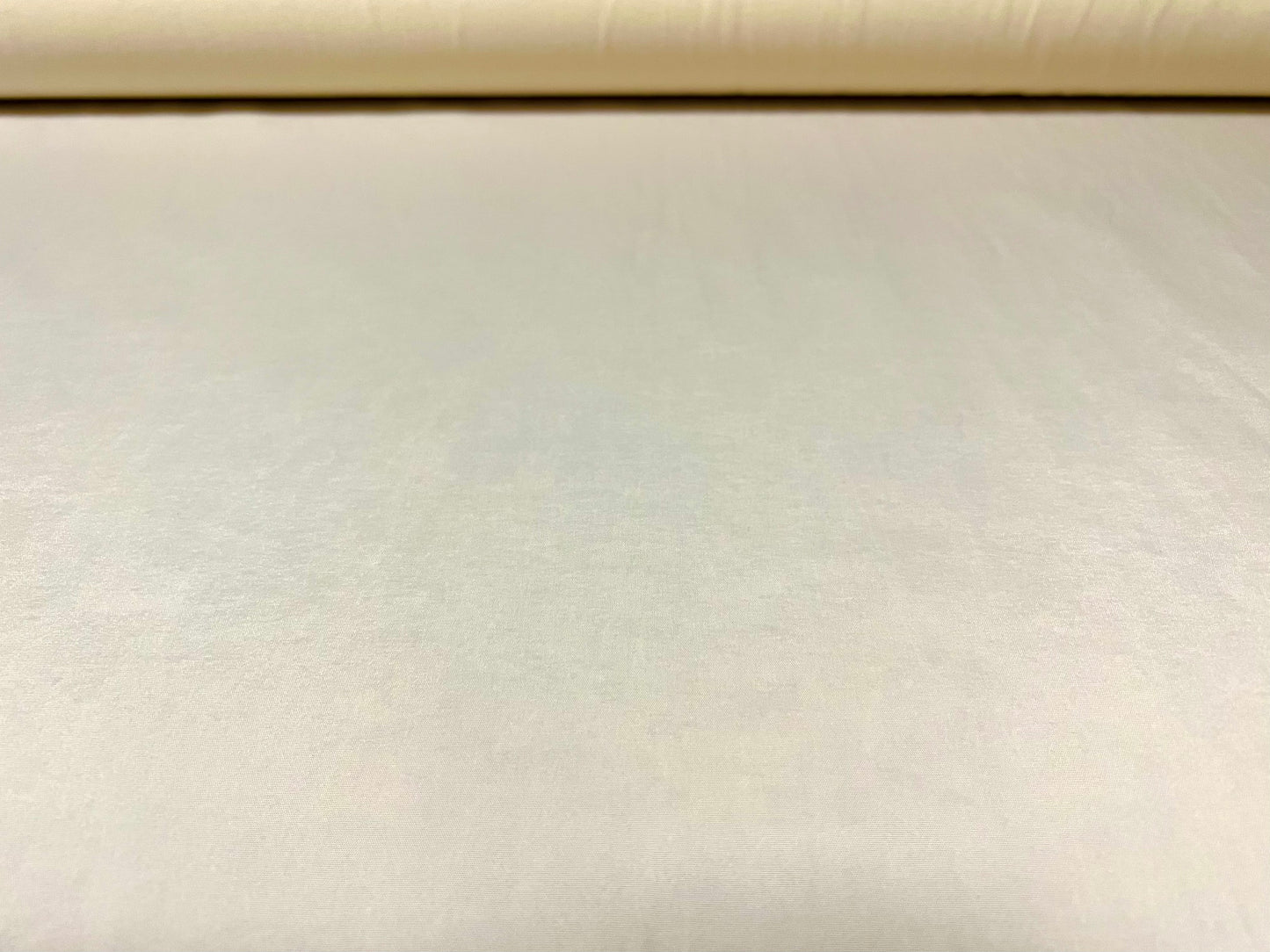 Tactel woven dress fabric, per metre - plain - cream