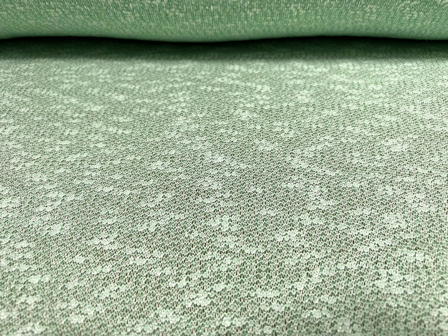 Snowball crepe knitwear jersey fabric, per metre - mint green