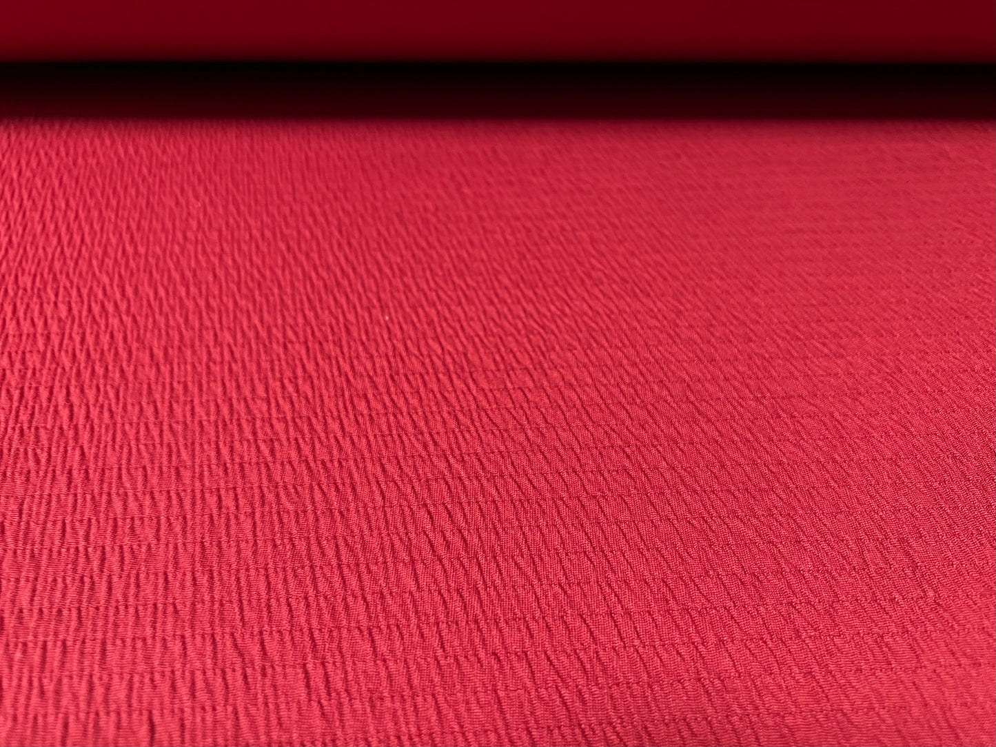 Sheared bodycon stretch spandex jersey fabric, per metre - plain - winter red