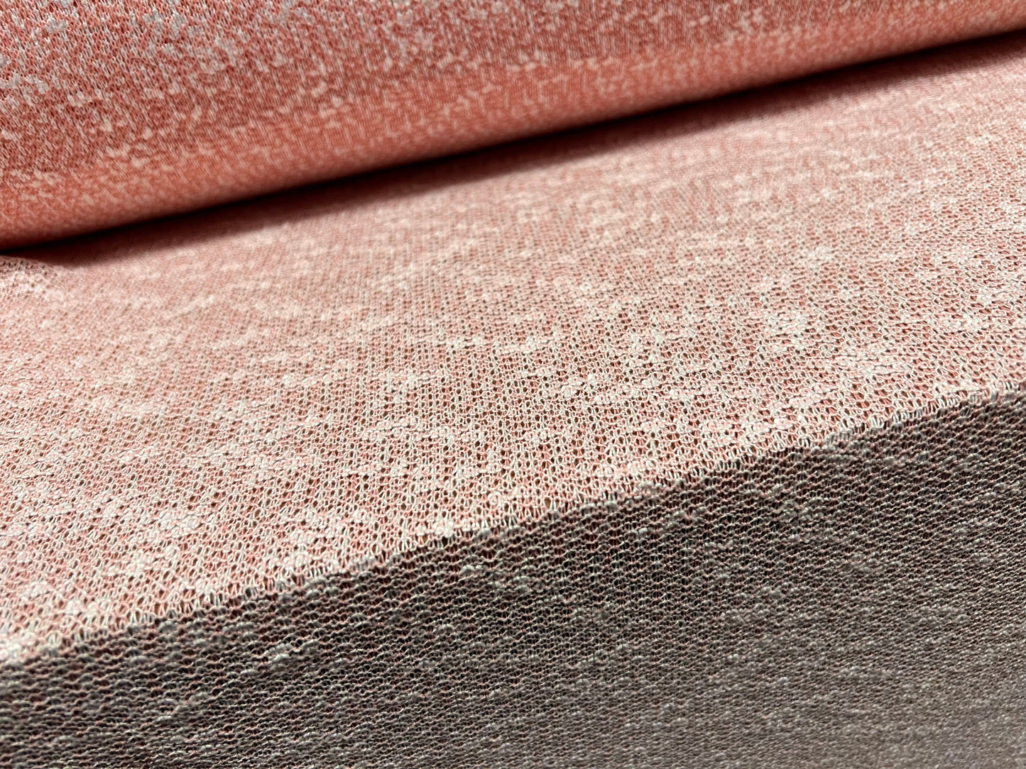 Snowball crepe knitwear jersey fabric, per metre - pink