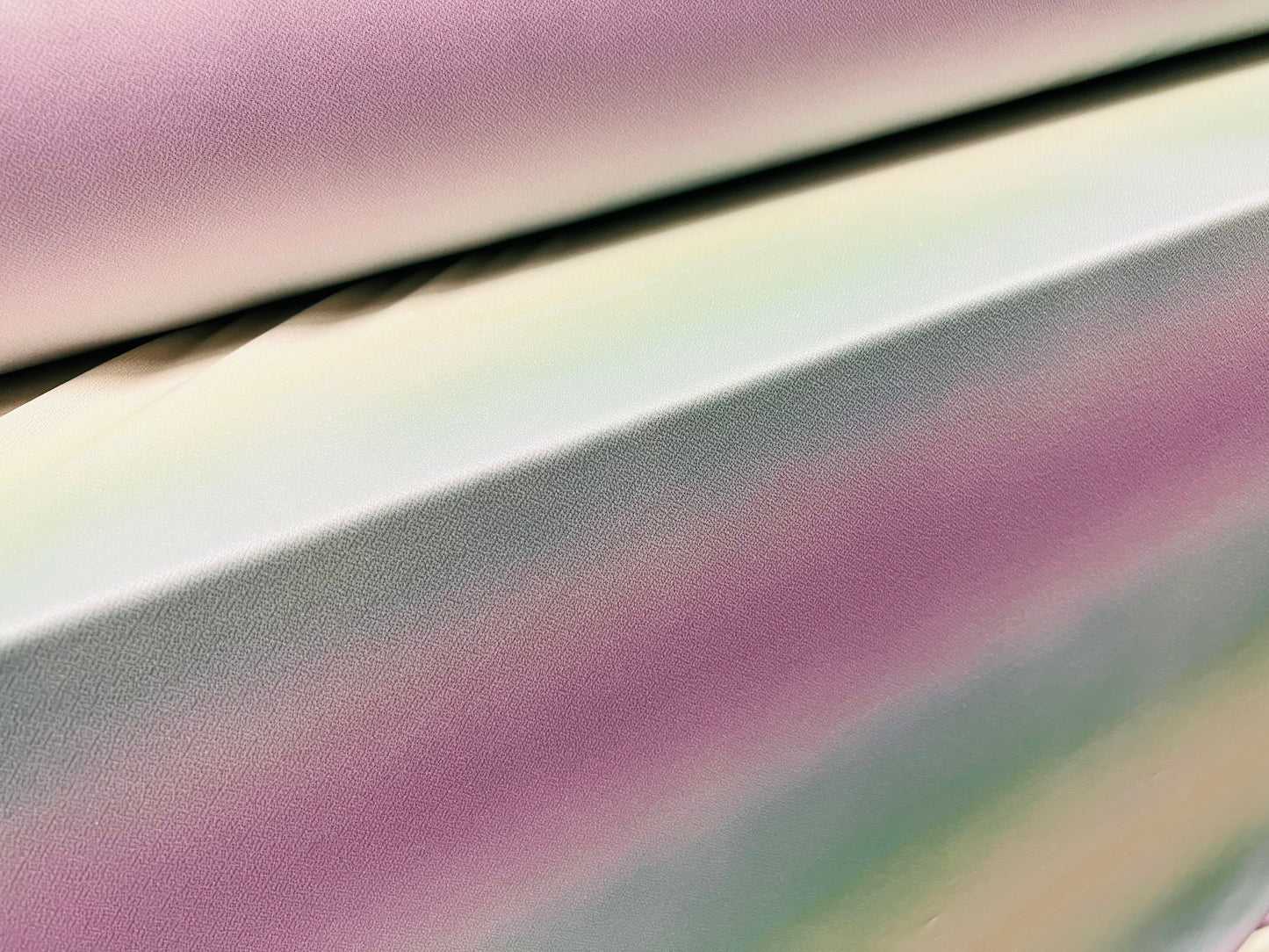 Valentino crepe stretch spandex jersey fabric, per metre - ombré rainbow print - pastel stripe