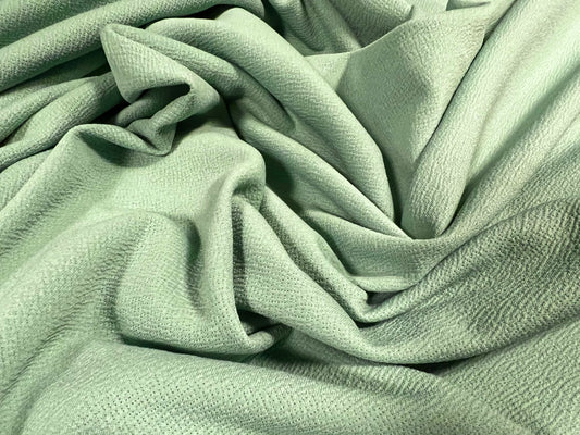 Liverpool textured scuba stretch spandex jersey fabric, per metre - plain - sage green