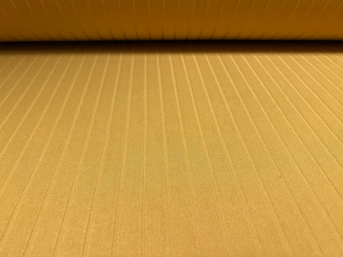 Soft Spandex stretch rib jersey fabric, per metre - plain - mustard