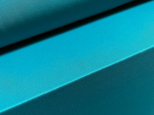 Spandex crepe stretch single jersey fabric, per metre - plain -  teal