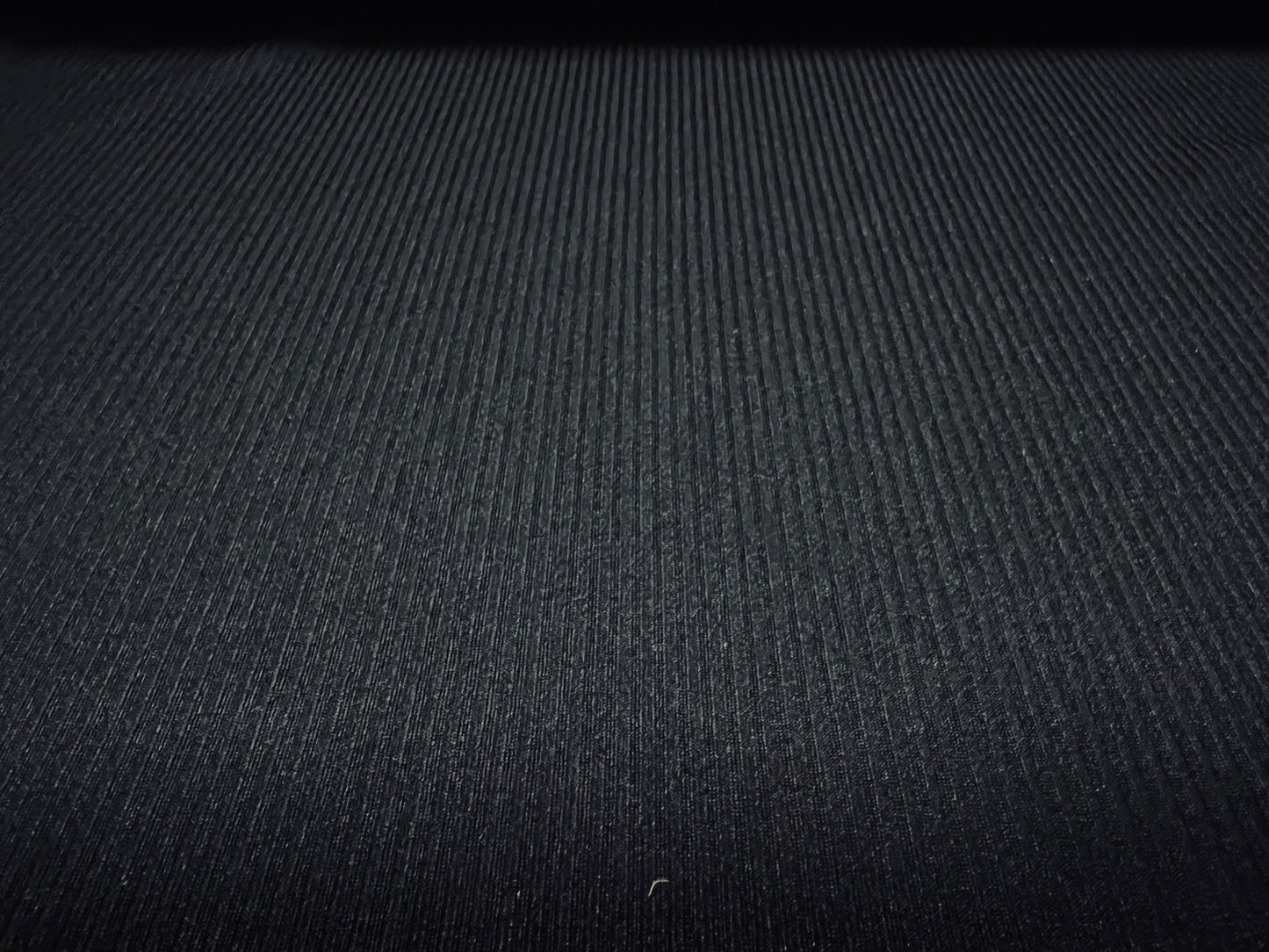 Stretch Spandex 3x2 rib jersey fabric, per metre - plain - black