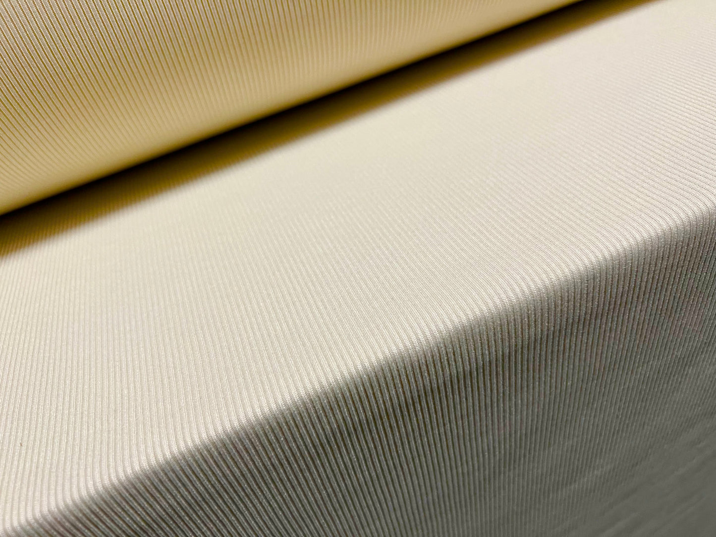 Stretch spandex rib jersey fabric, per metre - plain - cream